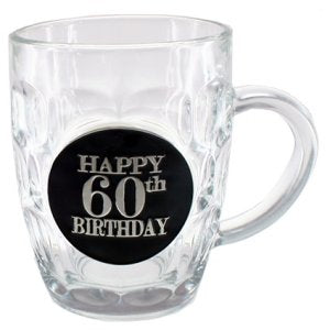 60th Dimple Stein Glass - Yakedas Party and Giftware