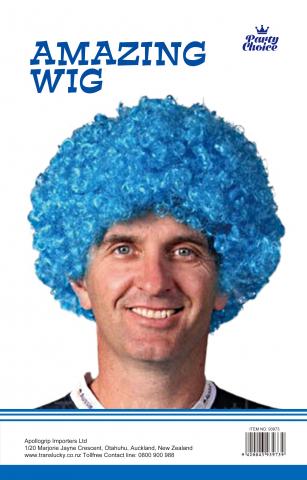Afro Party Wig- Light Blue - Yakedas Party and Giftware