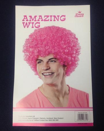 Afro Party Wig- Pink - Main Image