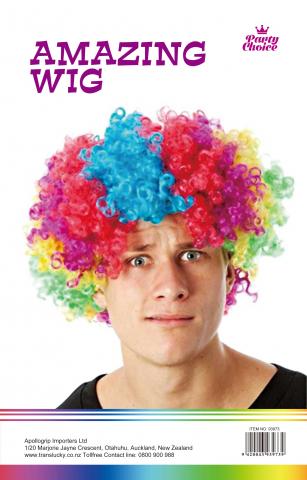 Afro Party Wig- Rainbow Colour - Yakedas Party and Giftware