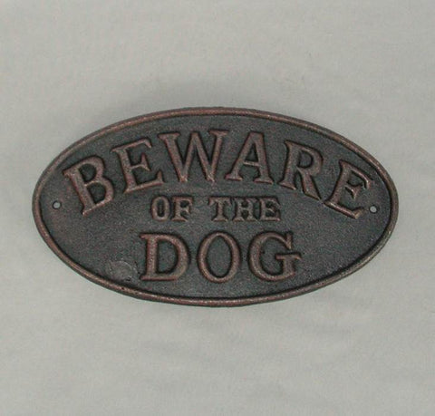 Beware Of Dog Plaque - Yakedas Party and Giftware