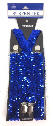 Adult Suspender Shinning Blue - Yakedas Party and Giftware