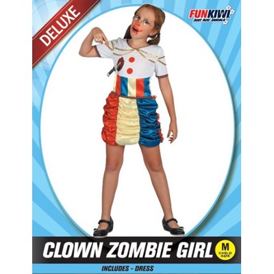 Child Clown Zombie Girl - Yakedas Party and Giftware