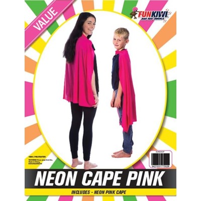 Neon Cape Pink - Yakedas Party and Giftware