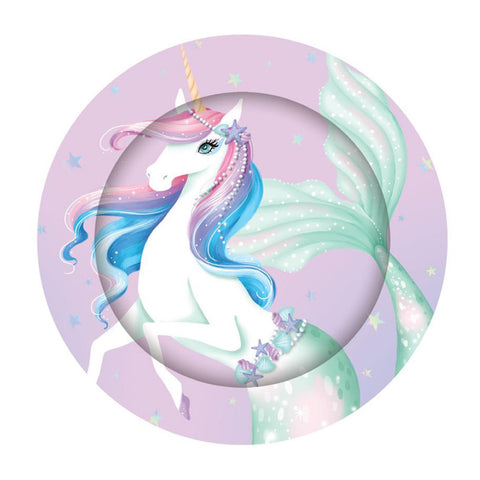 Mermicorn Plates - Yakedas Party and Giftware