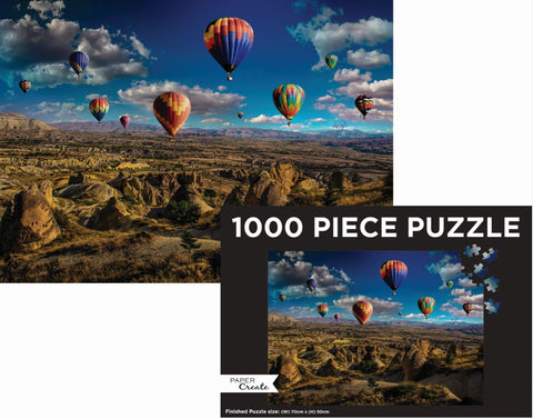 Puzzle Landscape Hot Air Balloon