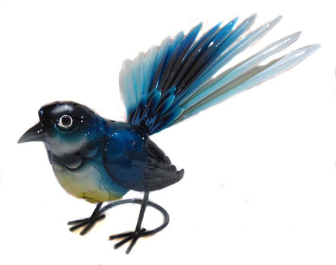 Fantail – Blue – Metal Free Standing - Yakedas Party and Giftware