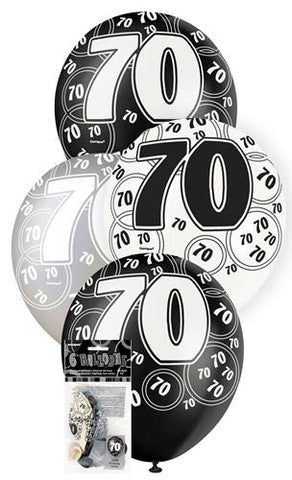 Glitz Black Latex Balloons - 70 - Yakedas Party and Giftware