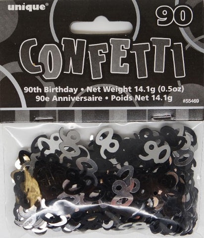 Glitz Black & Silver 90 Confetti - Yakedas Party and Giftware