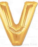 Letter V Foil Balloon - Yakedas Party and Giftware