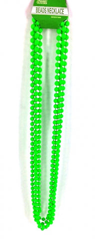 Beads Long Necklace (4pcs) 8mm*83cm Green - Yakedas Party and Giftware