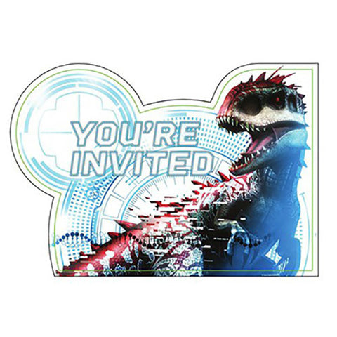 Jurassic World Party Invitation Cards - Yakedas Party and Giftware