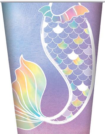 Mermaid Party Cups - Yakedas Party and Giftware