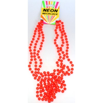 Neon Beads Orange - Yakedas Party and Giftware