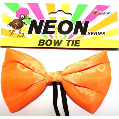 Neon Bow Tie Orange - Yakedas Party and Giftware