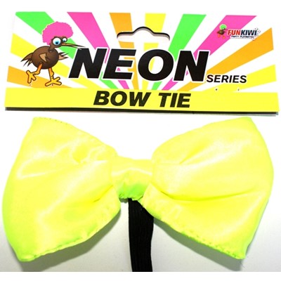 Neon Bow Tie Yellow - Yakedas Party and Giftware