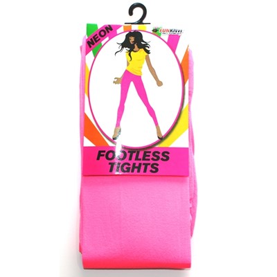 Neon Footless Tights Pink - Yakedas Party and Giftware