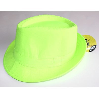 Neon Gangster Hat Green - Yakedas Party and Giftware