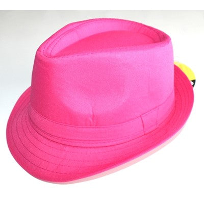 Neon Gangster Hat Pink - Yakedas Party and Giftware