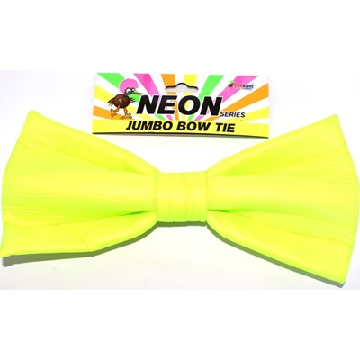 Neon Jumbo Bow Tie Green - Yakedas Party and Giftware