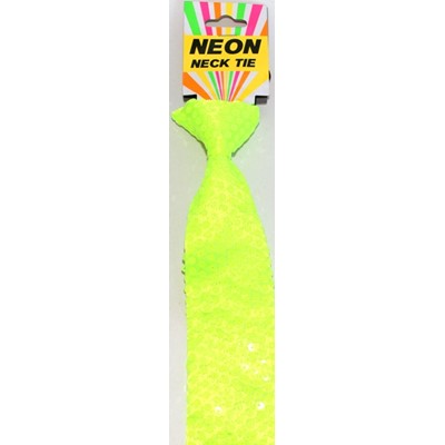 Neon Tie Yellow - Yakedas Party and Giftware