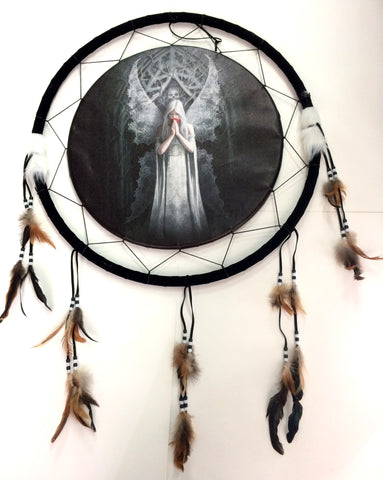 Only Love Remains Round Dream Catcher - Yakedas Party and Giftware