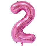 Number 2 Foil Balloon - Yakedas Party and Giftware
