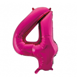 Number 4 Foil Balloons - Yakedas Party and Giftware
