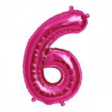 Number 6 Foil Balloon - Yakedas Party and Giftware