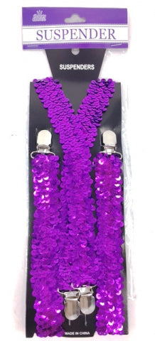 Adult Suspender Shinning Purple - Yakedas Party and Giftware