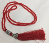 Tassel Necklace With Crystal Beads - Yakedas Party and Giftware