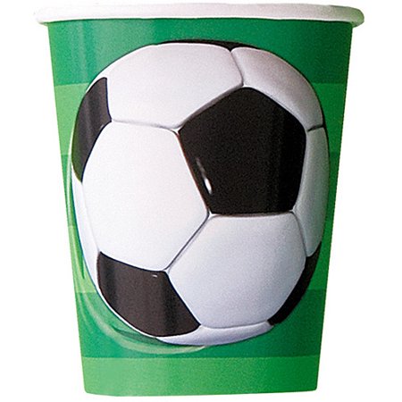 Soccer Party Cups - Yakedas Party and Giftware