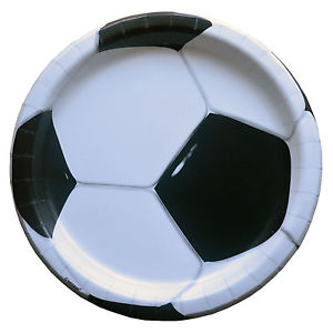 Soccer Party Dinner Plates 21.9cm - Yakedas Party and Giftware