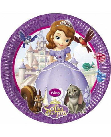 Sofia the First Party Plates - Yakedas Party and Giftware