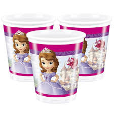 Sofia the First Party Cups - Yakedas Party and Giftware