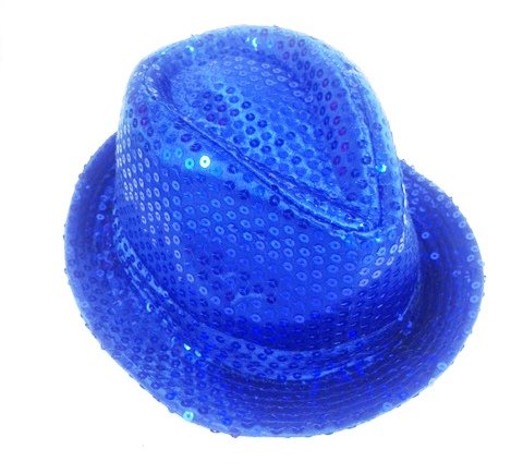 Shinning Hat Sequin Blue - Yakedas Party and Giftware