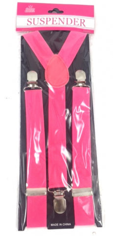 Adult Suspender Hot Pink - Yakedas Party and Giftware