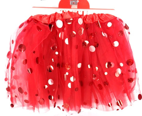 Red Shining Dot Tutu - Yakedas Party and Giftware