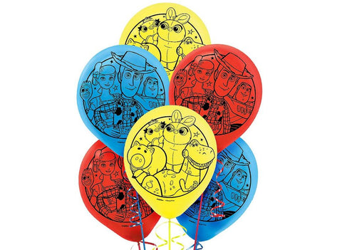 Toy Story Balloons 6pk - Yakedas Party and Giftware