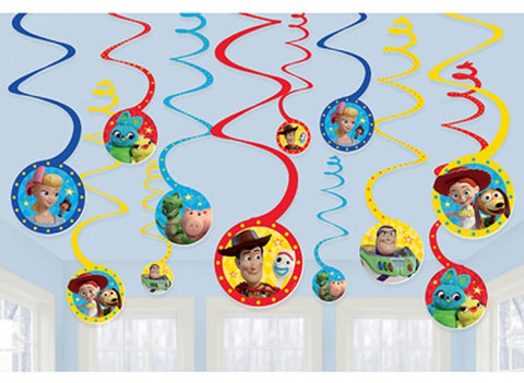 Toy Story  Hanging Spiral Decorations - Yakedas Party and Giftware