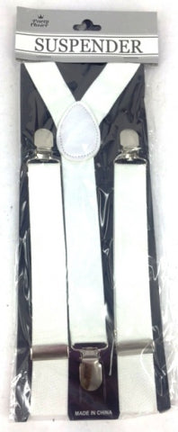 Adult Suspender White - Yakedas Party and Giftware